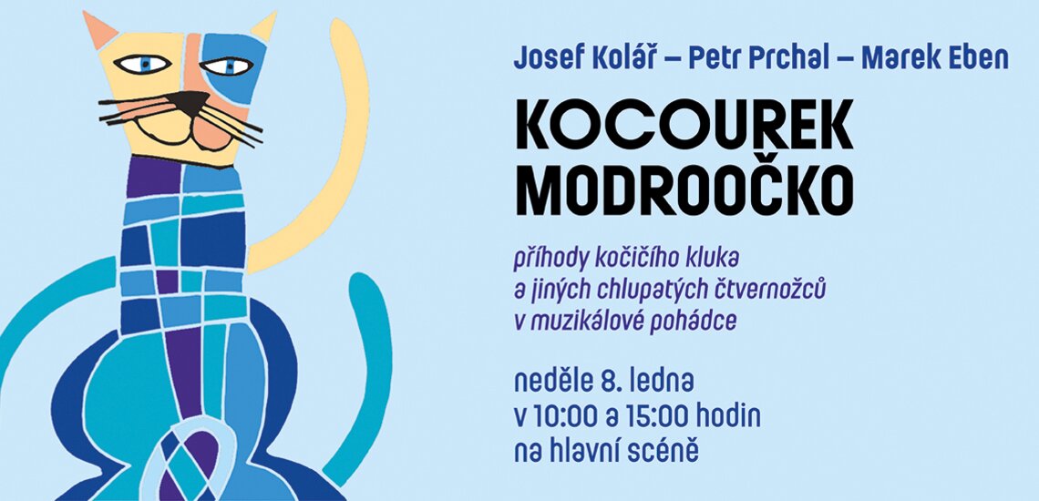 Kocourek Modroočko v lednu Kocourek Modroočko v lednu